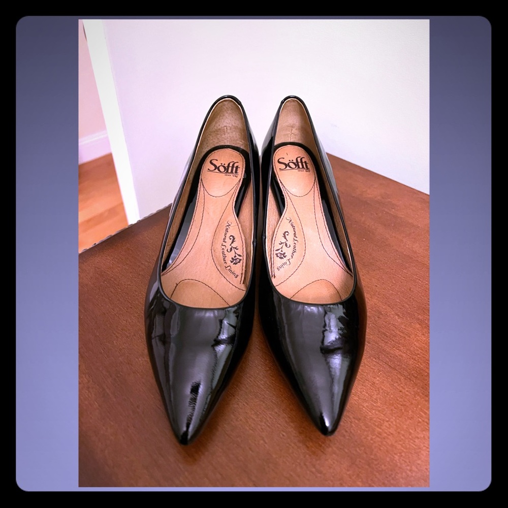 Softt Black Patent Pumps 9W